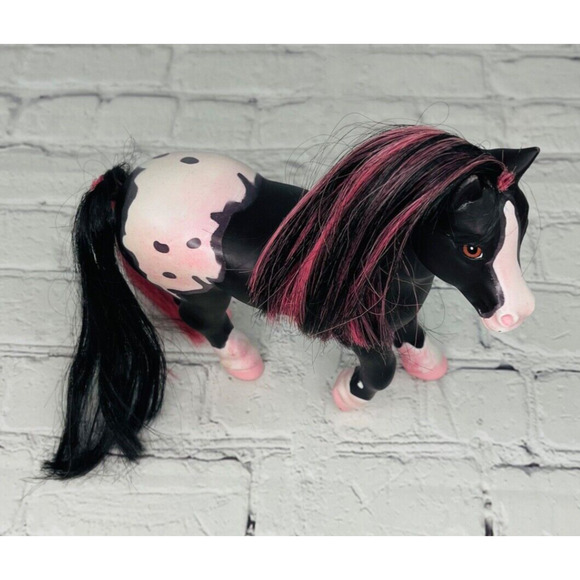 Breyer Black & Pink Appaloosa Jasmine the Horse Color Changing Bath Toy 8" - Picture 2 of 16